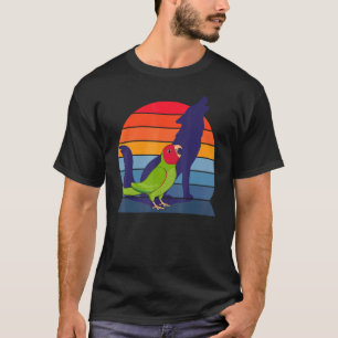 Retro Parrot I Howling Wolf I die Rood gemaskeerd T-shirt