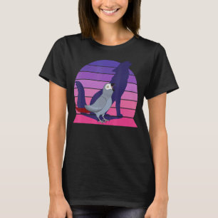 Retro Parrot I Howling Wolf I schildert Afrikaanse T-shirt