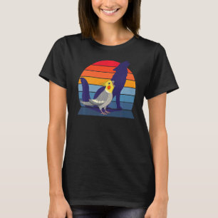 Retro Parrot I Howling Wolf I schildert Cockatiel T-shirt