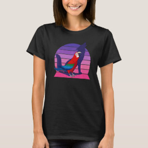 Retro Parrot I Howling Wolf I schildert groene vle T-shirt