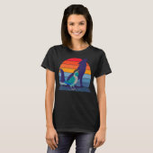 Retro Parrot I Howling Wolf I schildert Turquoise T-shirt (Voorkant volledig)