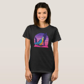 Retro Parrot I Howling Wolf I Screaming Blue Macaw T-shirt (Voorkant volledig)