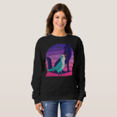 Retro Parrot I Howling Wolf I Screaming Blue Monk Trui (Voorkant volledig)