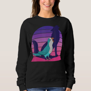 Retro Parrot I Howling Wolf I Screaming Blue Monk Trui