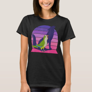Retro Parrot I Howling Wolf I Screaming Green Monk T-shirt