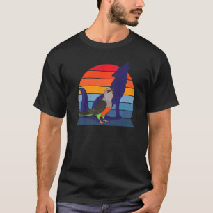Retro Parrot I Howling Wolf I Screaming Red bellie T-shirt