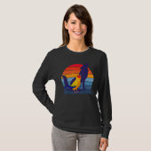 Retro Parrot I Howling Wolf I Screaming Sun Conure T-shirt (Voorkant volledig)