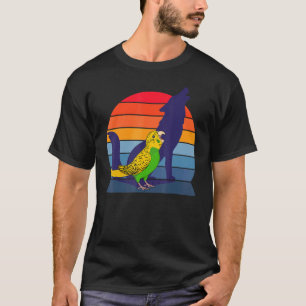 Retro Parrot I Howling Wolf I Screaming Yellow Bud T-shirt