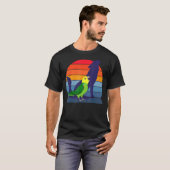 Retro Parrot I Howling Wolf I Screaming Yellow hea T-shirt (Voorkant volledig)