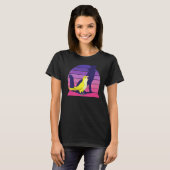 Retro Parrot I Howling Wolf I Screaming Yellow Mon T-shirt (Voorkant volledig)
