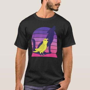 Retro Parrot I Howling Wolf I Screaming Yellow Par T-shirt