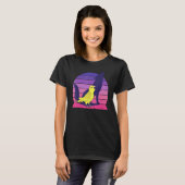 Retro Parrot I Howling Wolf I Screaming Yellow Par T-shirt (Voorkant volledig)