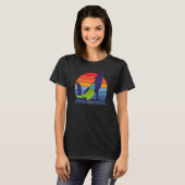 Retro Parrot I Howling Wolf I Screening Blue crown T-shirt (Voorkant volledig)