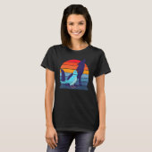 Retro Parrot I Howling Wolf I Screening Blue India T-shirt (Voorkant volledig)