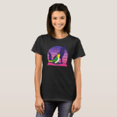 Retro Parrot I Howling Wolf I Screeningt Black hea T-shirt (Voorkant volledig)