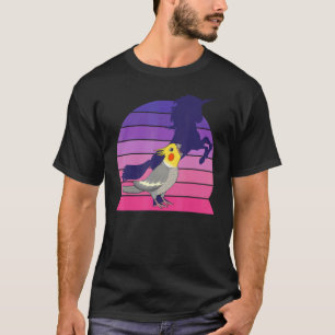 Retro Parrot I Unicorn I Screaming Cockatiel T-shirt