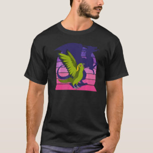 Retro Parrot I Winged Dragon I Yellow naped Amazon T-shirt