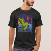 Retro Parrot I Winged Dragon I Yellow naped Amazon T-shirt (Voorkant)