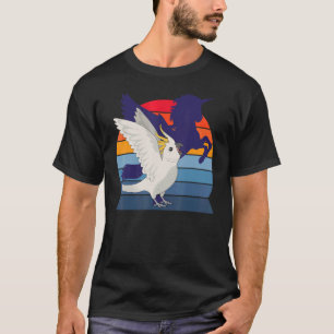 Retro Parrot I Winged Unicorn I Screaming Cockato T-shirt