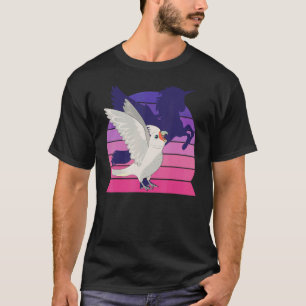 Retro Parrot I Winged Unicorn I Screaming Goffin's T-shirt