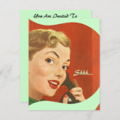 Retro Partij van de Verrassing voor Om het even Kaart (Voorkant / Achterkant)