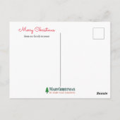 Retro Partridge in een peer-boom met de hand-geïll Briefkaart (Achterkant)