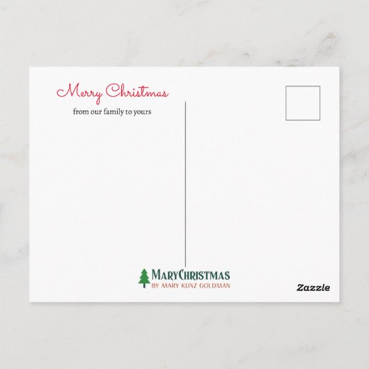 Retro Partridge in een peer-boom met de hand-geïll Briefkaart (Achterkant)