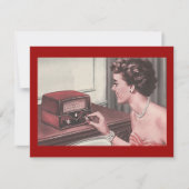 Retro Party die terugdraaien Tijd & de Uitnodiging (Voorkant)