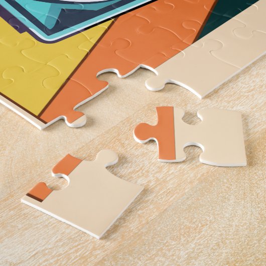 RETRO PARTY LEGPUZZEL (Zijkant)