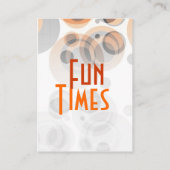 Retro Party nodigt kaart uit (Achterkant)