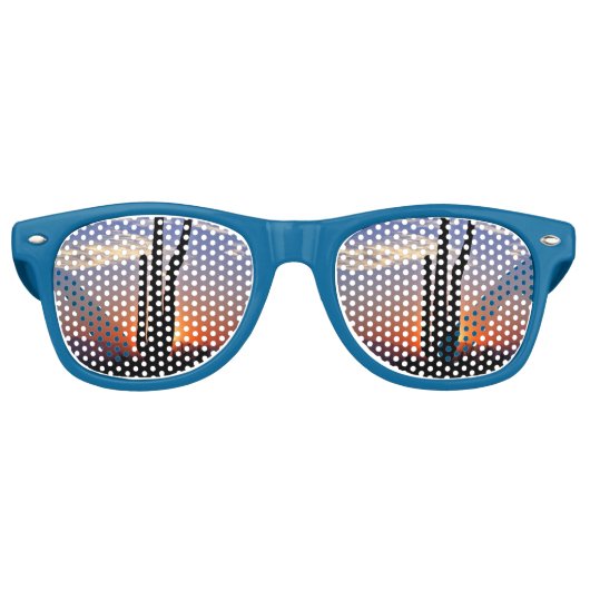 Retro Party Shades Cactus Desert Sunbril Retro Zonnebril (Voorkant)
