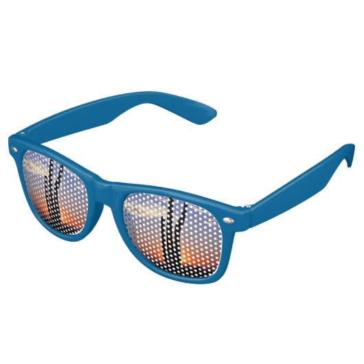 Retro Party Shades Cactus Desert Sunbril Retro Zonnebril (Gekanteld)