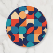 Retro Party Stijl Bedankjes Labels (Voorkant)