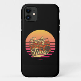 Retro party tijd Case-Mate iPhone case