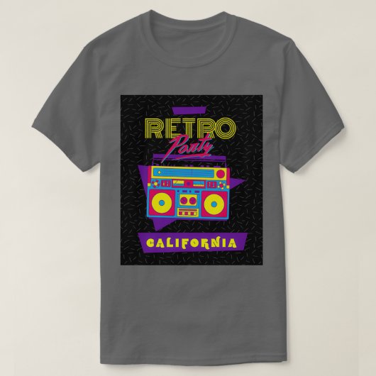 Retro party Triblend T-shirt (Design voorkant)