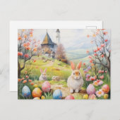 Retro Pasen Briefkaart (Voorkant / Achterkant)