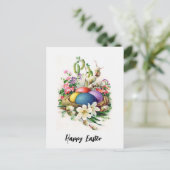 Retro Pasen Briefkaart (Staand voorkant)