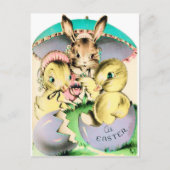 Retro  Pasgeborenen briefkaart Vakantie (Voorkant)