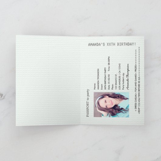 Retro Paspoort thema Verjaardagsfeest (Binnen)