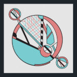 Retro Pastel Art Deco Geometrisch maanontwerp Poster<br><div class="desc">"Miami Moon" is een fascinerend geometrisch ontwerp dat pastelroze en blauwgroen tinten combineert in een op art deco geïnspireerde stijl. De cirkelvormige vorm, die doet denken aan een hemellichaam, brengt een vleugje retro-futuristische elegantie naar elke ruimte. Perfect voor fans van moderne en minimalistische inrichting, dit ontwerp roept de levendige energie...</div>