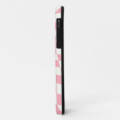 Retro Pastel Baby roze cheques gekookt checkboard Case-Mate iPhone Case (Achterkant/links)