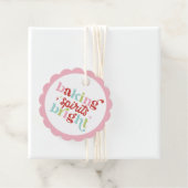 Retro Pastel Baking Spirit's Bright Christmas Bedankjes Labels (In situ)