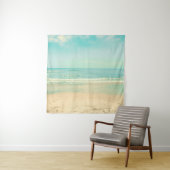Retro Pastel Beachbeach,background,summer,vintage, Wandkleed (In situ)