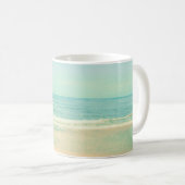 Retro Pastel Beachstrand, achtergrond, zomer, , Koffiemok (Voorkant rechts)