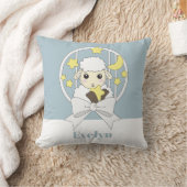 Retro Pastel Blue Cute Cartoon Lamb Kussen (Deken)
