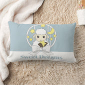 Retro Pastel Blue Cute Lamb Kussen (Deken)