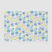 Retro Pastel Buttonnen voor Baby Tissuepapier (Voorkant)