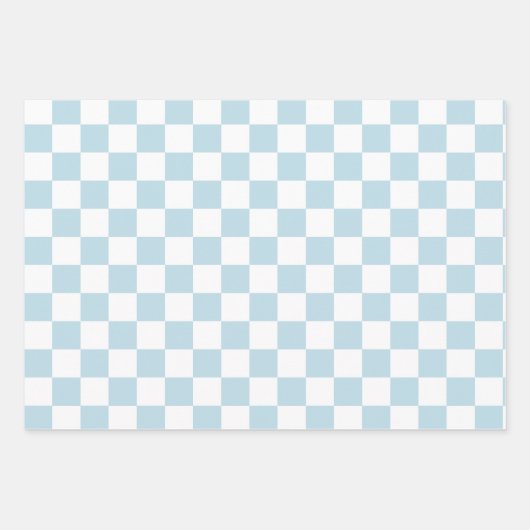 Retro Pastel Checkered Pattern Inpakpapier Vel (Voorkant 3)