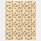 Retro Pastel Deken Funky 70s Gezellig Comfort (Voorkant)