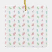 Retro Pastel Dennengehakt Kerst Ornament (Voorkant)